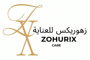 Zohurix Care logo with gold and black design on a white background